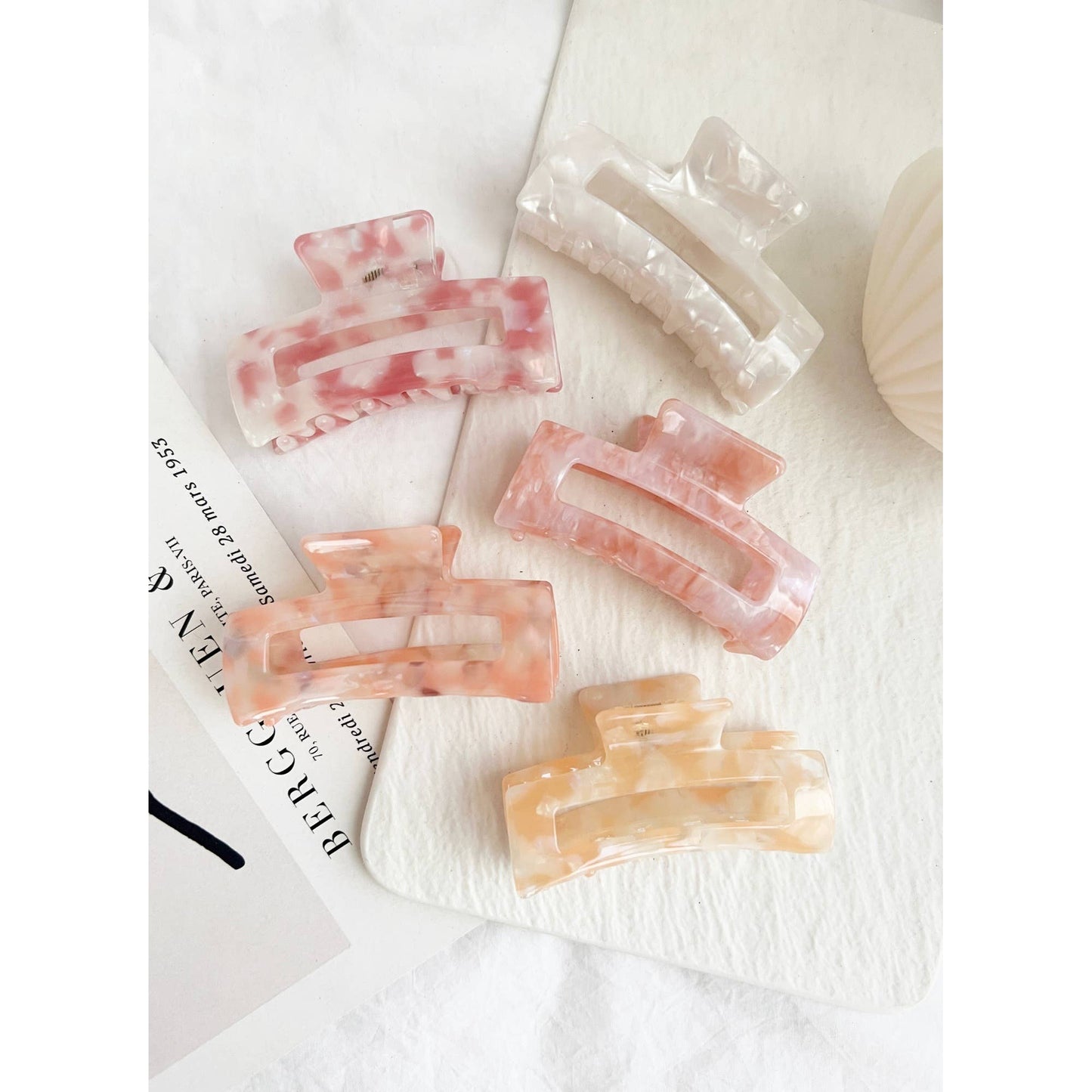 Acetate Regular Size Hair Clips