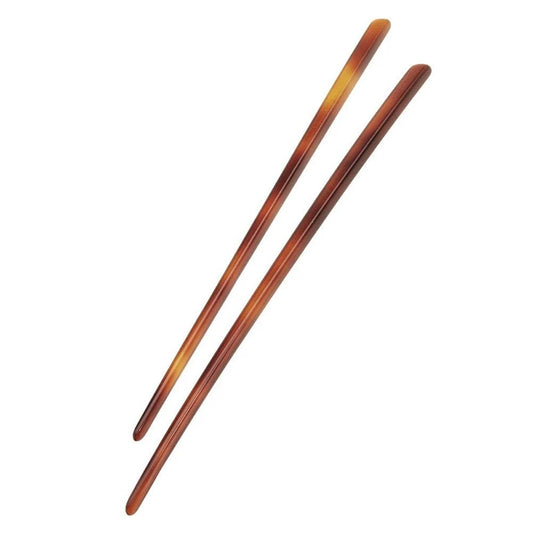 Hair Pin Sticks, Pair Classic - Tortoise