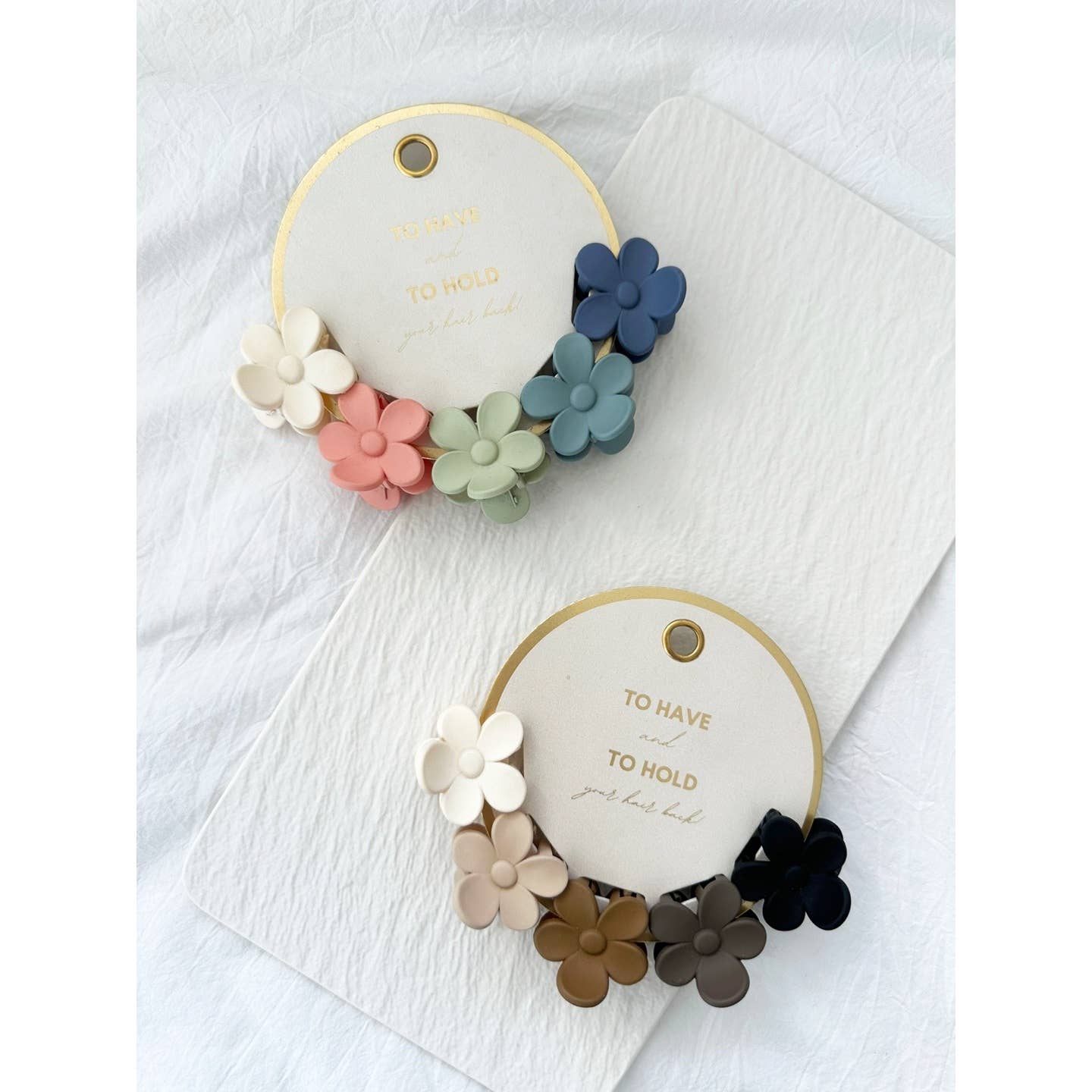Assorted Mini Matte Flower Clip Sets - DASHA Board
