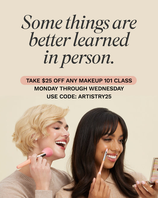 Learn Makeup from our Pro Artists—and Save $25 This August