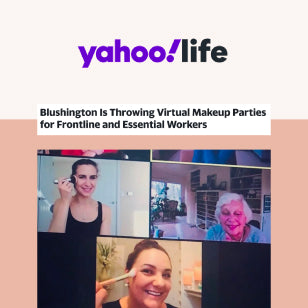 Yahoo! Life-Blushington gives back during COVID 19