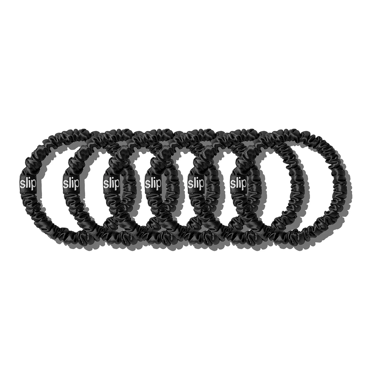 SLIP Black Skinny Scrunchies
