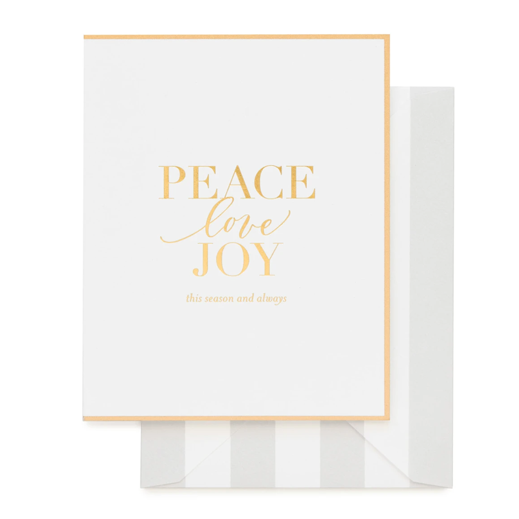 Card- Peace, Love, Joy