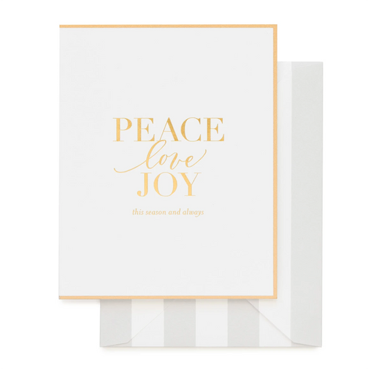 Card- Peace, Love, Joy